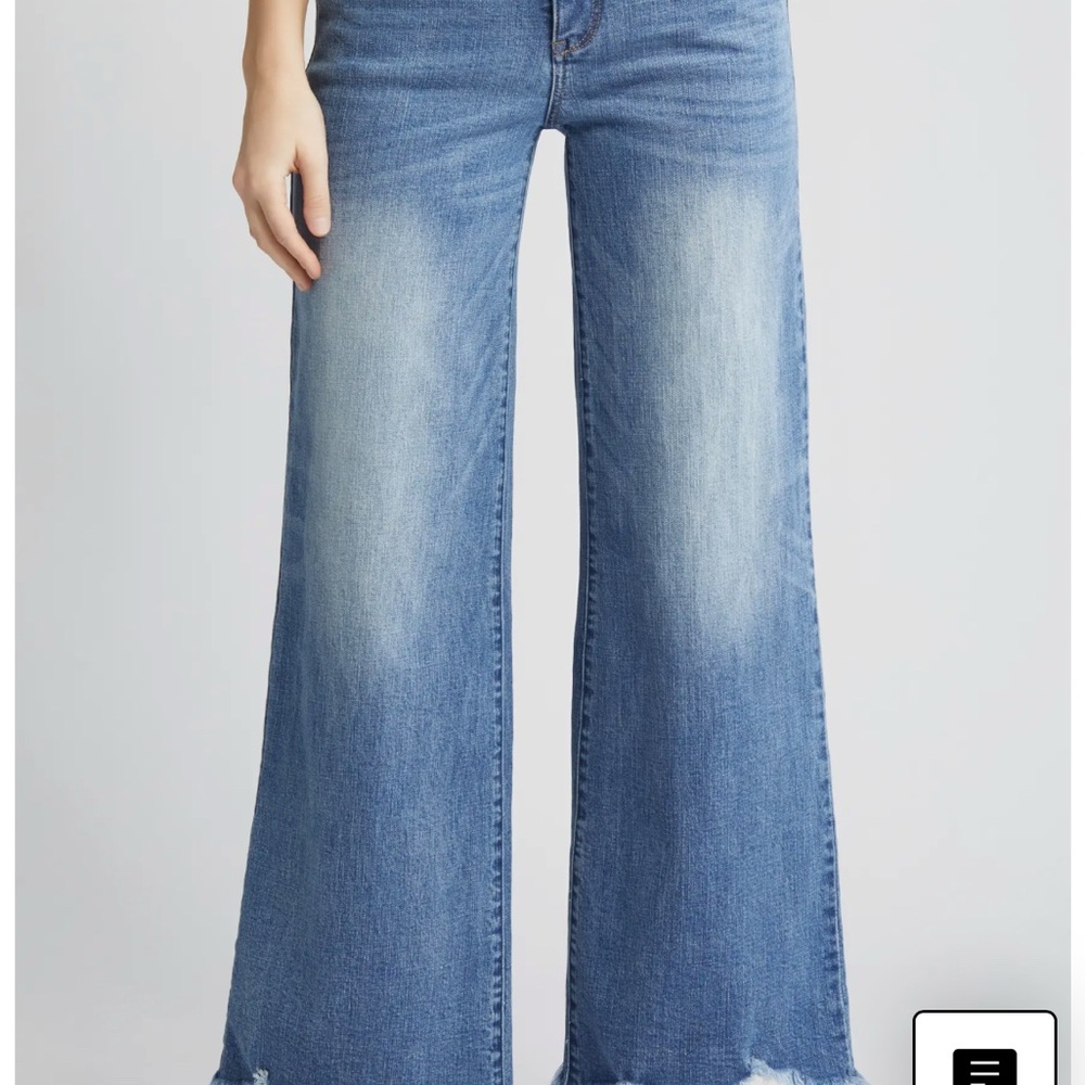 Democracy Blue Flare Wide Leg Jeans